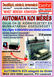 Élelmiszek automata gyorselemzése